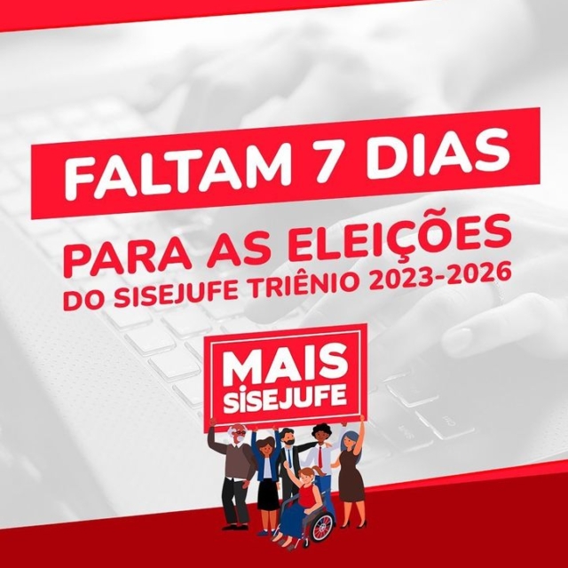 Faltam apenas SETE DIAS para o início das eleições